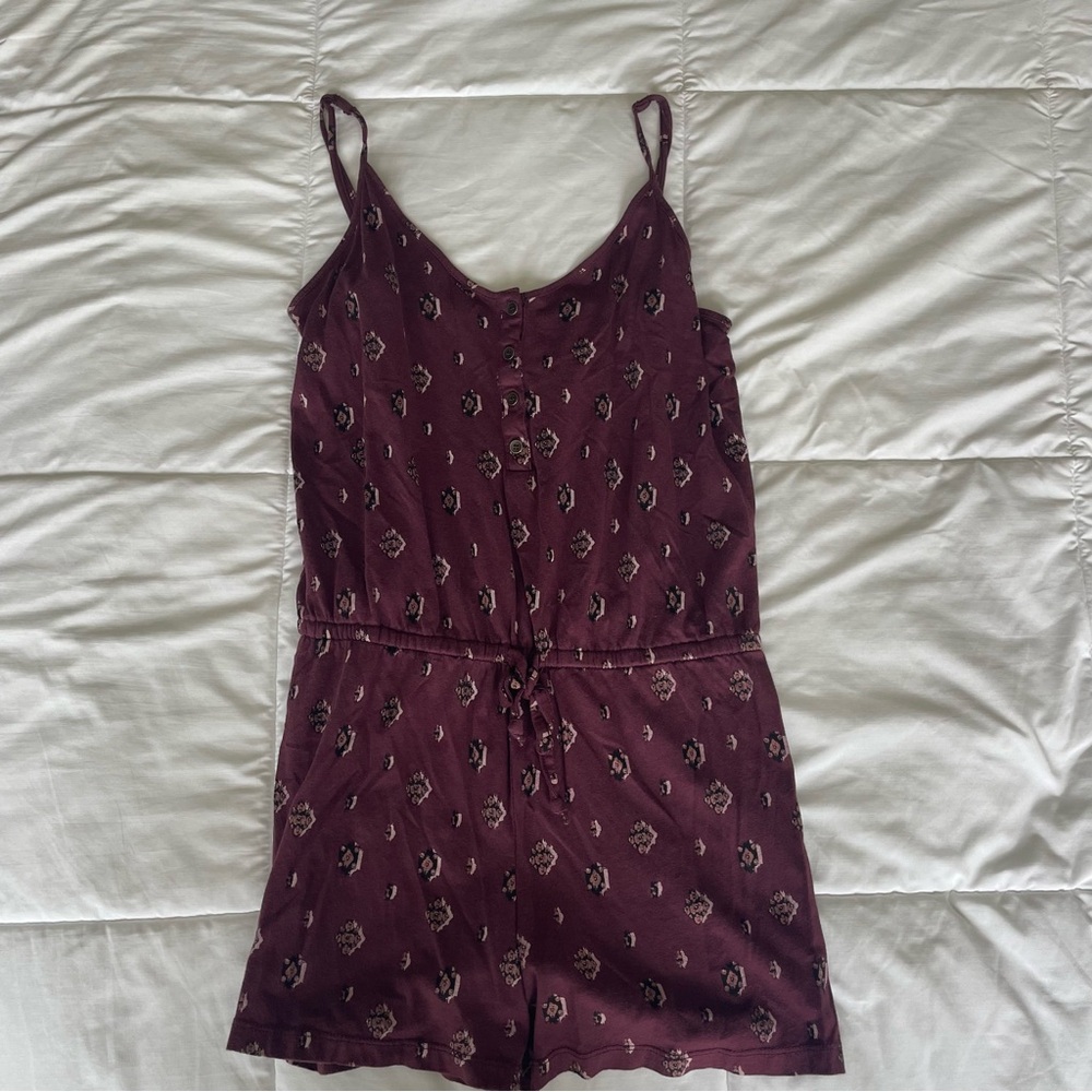 Aeropostale Burgundy Floral Dress